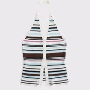 Abercrombie & Fitch Women's Multicolor Striped Ribbed Halter Top XS